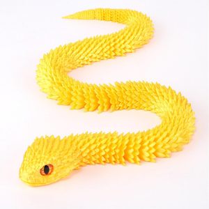 Lámpara Nocturna Viper Impresa en 3D de 11.8 Pulgadas, Adorno Artesanal Creativo con Diseño de Arcoíris, Modelo de Animal para Niños, Manualidad, Regalo de Plástico - Product Image 5