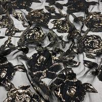 Nouvelle Tendance Luxe Français Tissu Jacquard Brocart Damassé Organza à Fleurs 3D pour Robes et Vêtements Féminins