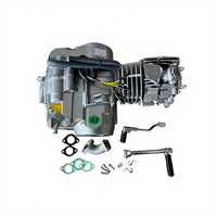 Moteur de moto tout-terrain Yinxiang 140CC 2 temps refroidi par huile, démarrage au pied, embrayage manuel, cylindre en aluminium, 1 cylindre, ensemble moteur YX140