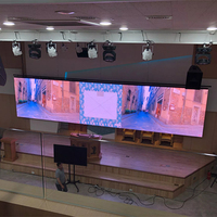 Ultra ince Mini İç Mekan P2 LED Ekran Ev Sineması için LED TV Duvar Ekran Paneli
