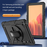 Étui de protection robuste et élégant en TPU et PC noir avec support rotatif pour tablette Tab A9 Plus – Vente en gros depuis la Chine