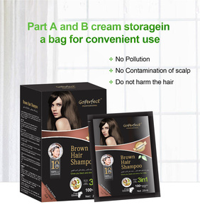 Wholesale Argam Oil Herbal Extract 3 <strong>in</strong> 1 25ml Dark Brown <strong>Hair</strong> <strong>Color</strong> Dye Shampoo for Women Change <strong>Hair</strong> <strong>Color</strong> - Product Image 3