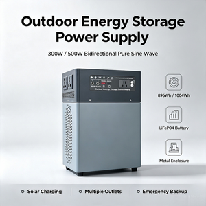 Compact LiFePO4 <b>Solar</b> Power Station MPPT Controller Pure Sine Wave Inverter Flashlight LED Lights-Portable Energy <b>Generator</b> - Product Image 1