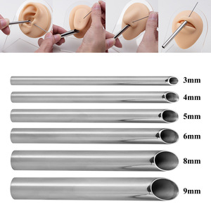 Tubes de réception pour piercing en acier inoxydable de 2 mm à 8 mm, outil pour piercing corporel, pour studio de piercing professionnel - Product Image 1