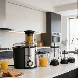 Nouveau modèle de mixeur domestique à double bol argenté, 1L, pour jus et préparations culinaires, avec fonction de broyage - Product Image 1