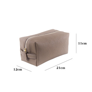 Portable <b>Makeup</b> Brush Bag PU Leather Water Resistant Soft Cosmetic Storage Pouch Open Travel Organizer Custom Logo Color <b>Case</b> - Product Image 5