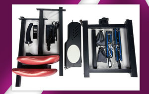 HM Bondage Restricción Control remoto Vibradores automáticos Silla de amor erótica Máquina sexual para hombres Mujeres Muebles sexuales - Product Image 3