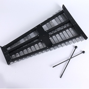Glockenspiel Xylophone en métal de qualité supérieure à 32 notes avec marteau en plastique et sac, instrument de percussion musical pour enfants, vente en gros - Product Image 4