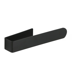 Porte-serviettes mural simple de style américain en acier inoxydable brossé, sans perçage, technique de suspension tressée, pour l'exportation - Product Image 1