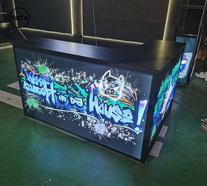 Marco de aluminio de pie portátil de 10x20 pies, exhibición comercial, stand de feria, pantallas de fondo, Impresión de transferencia de calor retroiluminada segmentada - Product Image 4