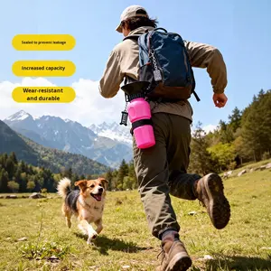 Botol Air Plastik Portabel untuk Anjing, Cocok untuk Perjalanan Mobil, Ramah Lingkungan, Dispenser Air untuk Jalan-jalan dengan Anjing di Mobil - Product Image 4