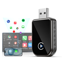 Adaptador inalámbrico para coche Carplay Dongle Plug Play 2 en 1 USB inalámbrico CarPlay y adaptador automático Android para iPhone