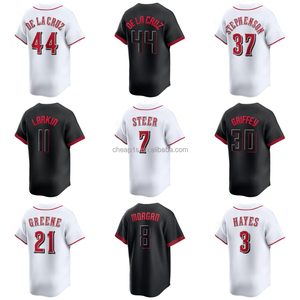 Camiseta <span class=keywords><strong>de</strong></span> Béisbol Bordada al por Mayor <span class=keywords><strong>de</strong></span> los Cincinnati Red USA # 44 Elly <span class=keywords><strong>De</strong></span> La Cruz # 11 Barry Larkin # 7 Prendas Deportivas <span class=keywords><strong>de</strong></span> Softbol Spencer Steer - Product Image 1