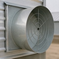 Gallinero Prefabricado de Acero con Sistema de Ventilación, Instalación Rápida, Cobertizo Metálico Resistente para Granjas