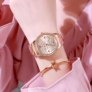 OEM Vollbesetztes Strass-Zifferblatt Damen-Quarzuhr Fabrik Großhandel Wasserdichte Uhr Frauen Luxus Individuelles Logo - Product Image 5