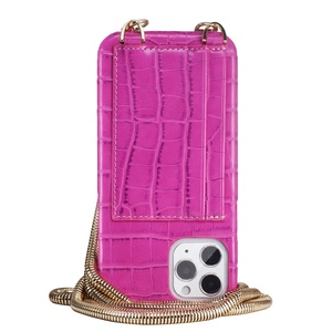 Custodia a Tracolla in Vera Pelle di Coccodrillo di Lusso con Portafoglio e Tracolla in Metallo per <span class=keywords><strong>iPhone</strong></span> <span class=keywords><strong>XR</strong></span> X XS 11 12 Pro Max - Product Image 5