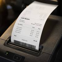 Kertas Thermal Bebas BPA 75*60mm Gulungan Kertas Struk Kasir Gulungan Kertas Printer POS untuk Restoran Ritel Supermarket