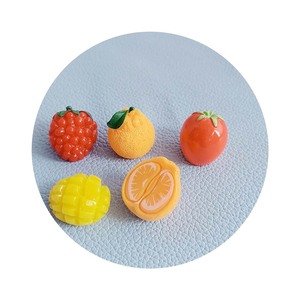 3D frutas resina cabujón Kawaii simulación naranja Mango DIY Scrapbooking joyería encantos Dolly casa Accesorios - Product Image 2