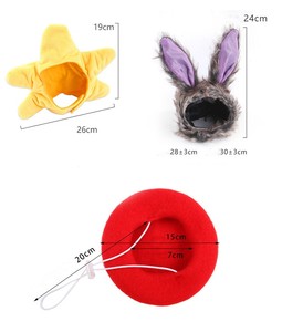 Kingtale Pet Suppliers Sombrero para mascotas Nuevo estilo de asta de alce de dibujos animados Muchos colores del sombrero de la cubierta de la cabeza de la mascota para gatos y perros - Product Image 2