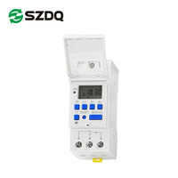 Temporizador digital programable de 16 semanas con apagado automático Pantalla LCD Tipo de riel DIN 30A Máx. Interruptor de tiempo THC15A de 1/2"