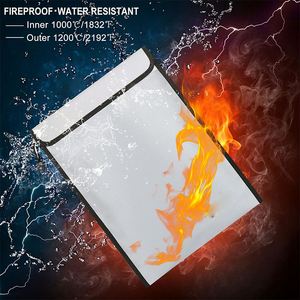 Fiberglass Waterproof Fire Proof <b>Document</b> <b>Bag</b> Bolsa Ignifuga Fireproof Safe <b>Bag</b> for <b>Documents</b> - Product Image 3