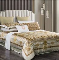 Ensemble de literie 100% soie de mûrier, 4 pièces, housse de couette en soie pure, ensemble de draps avec 2 taies d'oreiller, ensemble de linge de lit taille King Queen