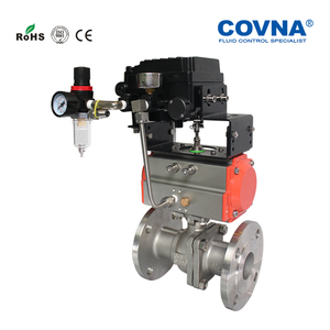 วาล์วควบคุมการไหลแบบสองทาง COVNA 90-Day Window ขนาด DN80 แบบหน้าแปลน ควบคุมด้วยลม รุ่น HK55F - Product Image 3