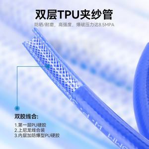 Carrete de Manguera Telescópico Automático con Manguera Trenzada de PU de 8*5, 15m-20m, Herramienta Neumática de Suspensión para Reparación y Detallado de Automóviles - Product Image 3