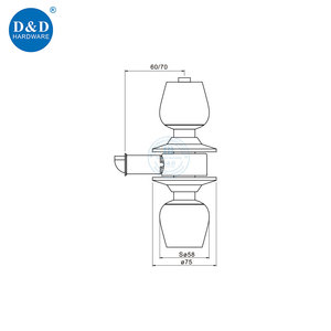 Phòng tắm thép không gỉ lockset hình trụ <span class=keywords><strong>Door</strong></span> Knob khóa với phím cho khu dân cư xây dựng - Product Image 6