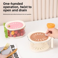 Panier de rangement pliable pour cuisine domestique, passoire multifonctionnelle, nouveau modèle pour laver les fruits et légumes