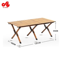 Table de camping pliable en aluminium, légère, facile à transporter, avec roulettes, détachable, moderne, pour cuisine, plage, extérieur, gym, pique-nique, directement de l'usine