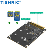 Adaptador TISRHIC 2026 M.2 NGFF / Msata SSD a IDE, Tarjeta Convertidora MSATA a IDE PATA de 44 Pines y 2.5 Pulgadas para Mini SATA/B-Key SSD, PC y Laptop