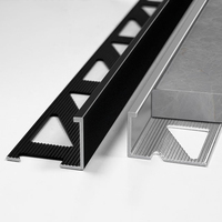 Profilé d'angle décoratif en aluminium chromé en forme de L pour carrelage, 8mm, 10mm, 12mm, 20mm, pour usine OEM