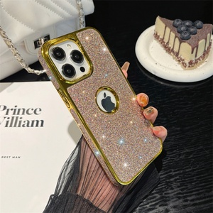 เคสหนังเพชรกลิตเตอร์เลนส์กล้องสำหรับ iPhone 15 PRO MAX 15 PLUS - Product Image 5