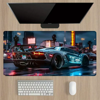 Tapis de souris de voiture élégant et cool Tapis de souris noir pour bureau d'ordinateur Tapis de bureau pour PC Clavier portable Tapis de jeu