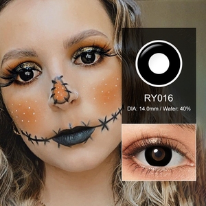 Lenti a Contatto Oscuranti Pseyeche <span class=keywords><strong>Whiteout</strong></span>, Lenti a Contatto Colorate per Cosplay e Halloween - Product Image 4