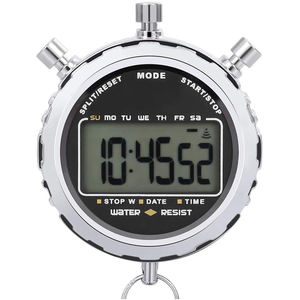 Cronómetro de Bolsillo Metálico con Función de Recuerdo, Cronómetro Digital Deportivo para Correr, Temporizador LCD, Cronómetros Profesionales - Product Image 1