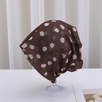 Bonnet tendance et élégant à pois, style vintage millennial, amincissant le visage, respirant et fin, pour femme, collection printemps-été