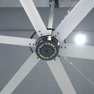 औद्योगिक एचवील छत पंखे 10-13 फीट 6 ब्लेड pmmsm मोटर कम शोर उच्च दक्षता, गोदाम और वाणिज्यिक उपयोग के लिए - Product Image 2