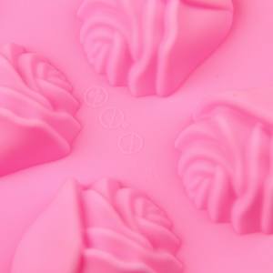 Moldes de Silicona de Grado Alimenticio para Piruletas 3D en Forma de Rosa, Moldes para Caramelos de Flores, Moldes de Chocolate en Forma de Rosa - Product Image 4