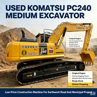 Excavatrice Komatsu PC240LC-8 d'origine japonaise de 24 tonnes avec moteur SAA6D107E, machine de terrassement haute performance à vendre