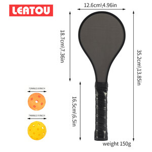 Set di Racchette da Pickleball Personalizzate LEATOU TX16-105 per Adulti, 16mm a Nido d'Ape, Fibra di Carbonio 18k, Grafite 3K con Fori Decorativi - Product Image 2