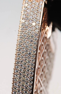 Elegant Iced Out Cuban Link Bracelet Made Of 925 Sterling Silver With Lab Created Moissanite Stones Dazzling Sparkle - Product Image 3