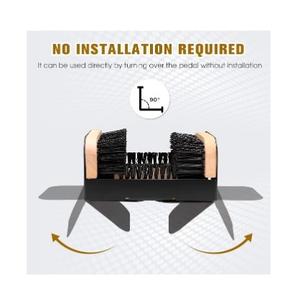 Cepillo limpiador de botas original para exteriores, raspador de zapatos para todo tipo de clima, cepillo industrial, mango de acero y espuma de plástico ecológico, nailon - Product Image 5