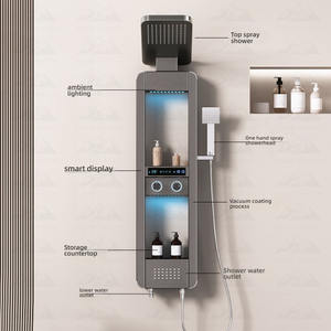 Wayon Fashion Hotel Vente à chaud Ensemble <span class=keywords><strong>de</strong></span> <span class=keywords><strong>colonne</strong></span> <span class=keywords><strong>de</strong></span> douche thermostatique à cascade pour <span class=keywords><strong>salle</strong></span> <span class=keywords><strong>de</strong></span> <span class=keywords><strong>bain</strong></span> Panneaux <span class=keywords><strong>de</strong></span> douche - Product Image 2