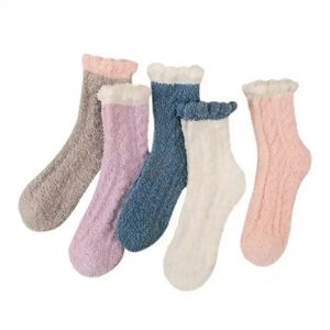 Dames Winter Fleece Pluizige Sokken Meisjes Thuis Warme Gezellige Wol Fuzzy <span class=keywords><strong>Bed</strong></span> Vloersokken - Product Image 4