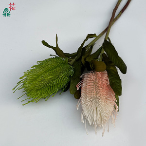 Fleurs artificielles en soie de chrysanthème coussin de fleurs, couleurs mélangées, style naturel, pour décoration intérieure et accessoires de mariage - Product Image 2