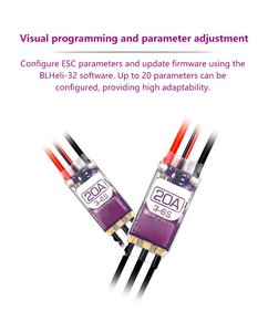 ESC Brushless G071 20A 30A 40A 50A BLHeli-32 DShot ProShot de Taille Personnalisée pour Modèles RC, Avions, FPV, UAV et Jouets Télécommandés - Product Image 2
