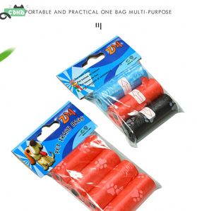 Sacs à déjections pour animaux de compagnie biodégradables en gros, multi-rouleaux avec carte imprimée, pour chats et chiens, sacs de nettoyage portables - Product Image 4