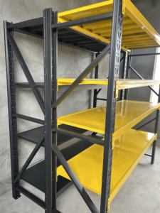 رفوف تخزين متينة للأوزان الثقيلة، أرفف معدنية عالية الجودة، رفوف فولاذية من المصنع، أرفف تخزين للمستودعات - Product Image 4